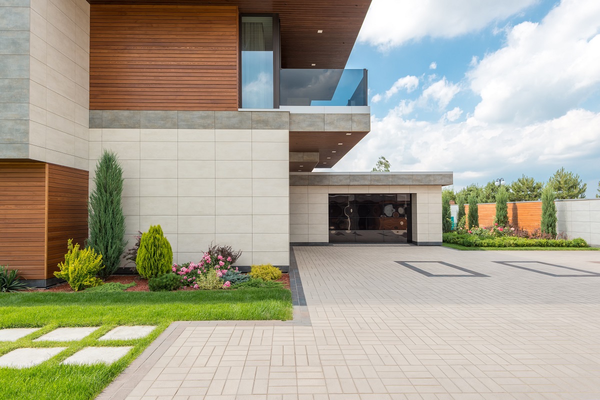 modern detached garage