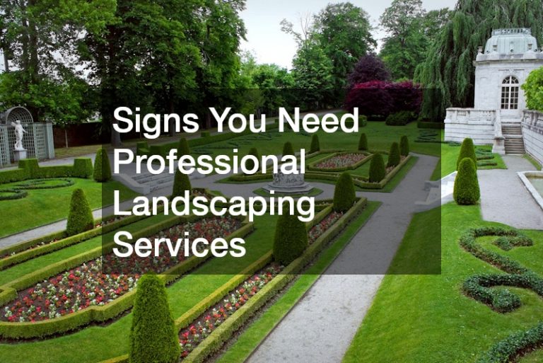 Signs You Need Professional Landscaping Services